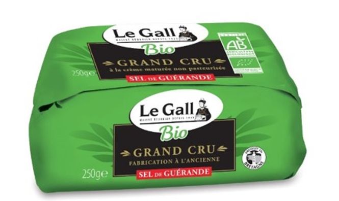 Hovedbilde Smør økologisk upasteurisert saltet (Guerande) 12x250g BESTILLIN